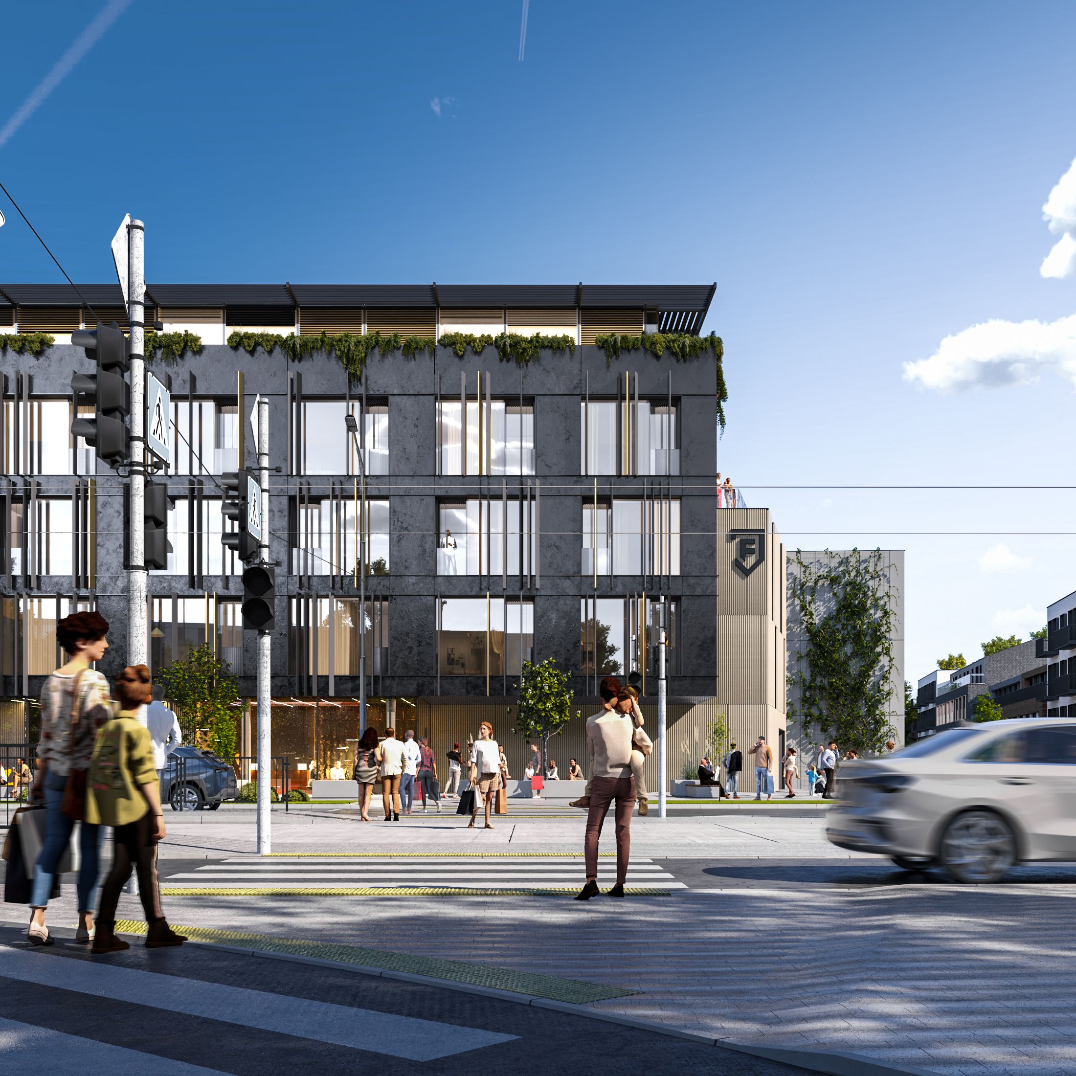 architekt krotowski Biurowiec w Pabianicach, Warszawska