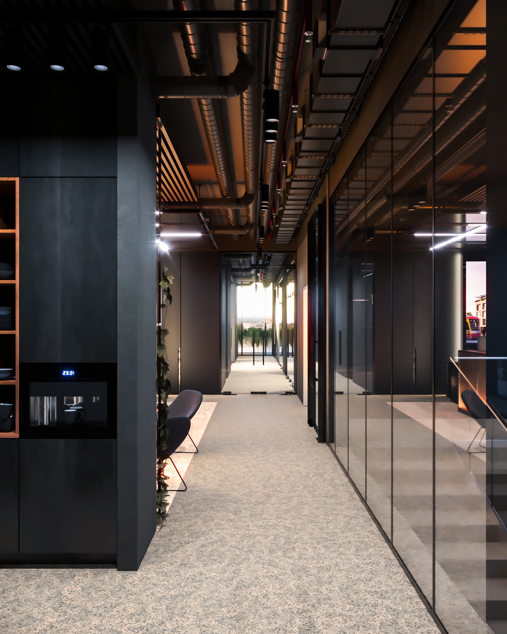 architekt krotowski Wnętrze biurowca w Pabianicach WB.1