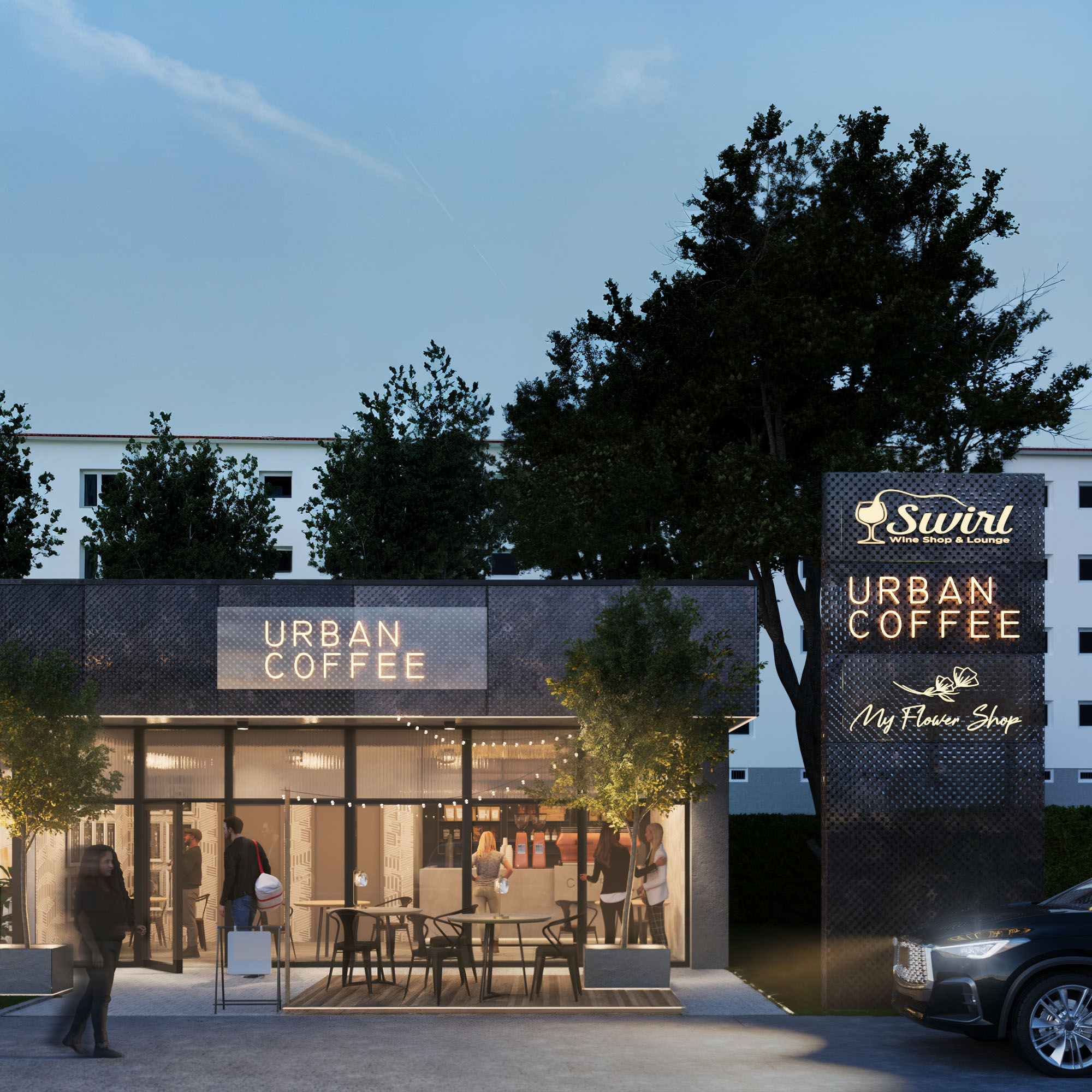 architekt krotowski Pawilon handlowy w Pabianicach